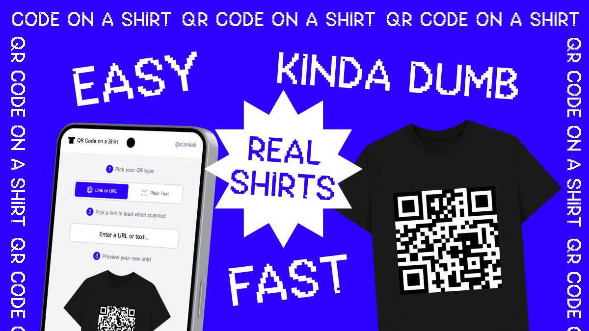 QR Code on a Shirt